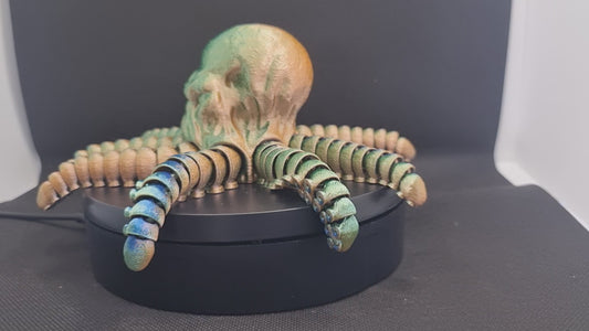 🐙 Custom 3D Printed Octopus Skull Sculpture – Unique Desk & Display Piece