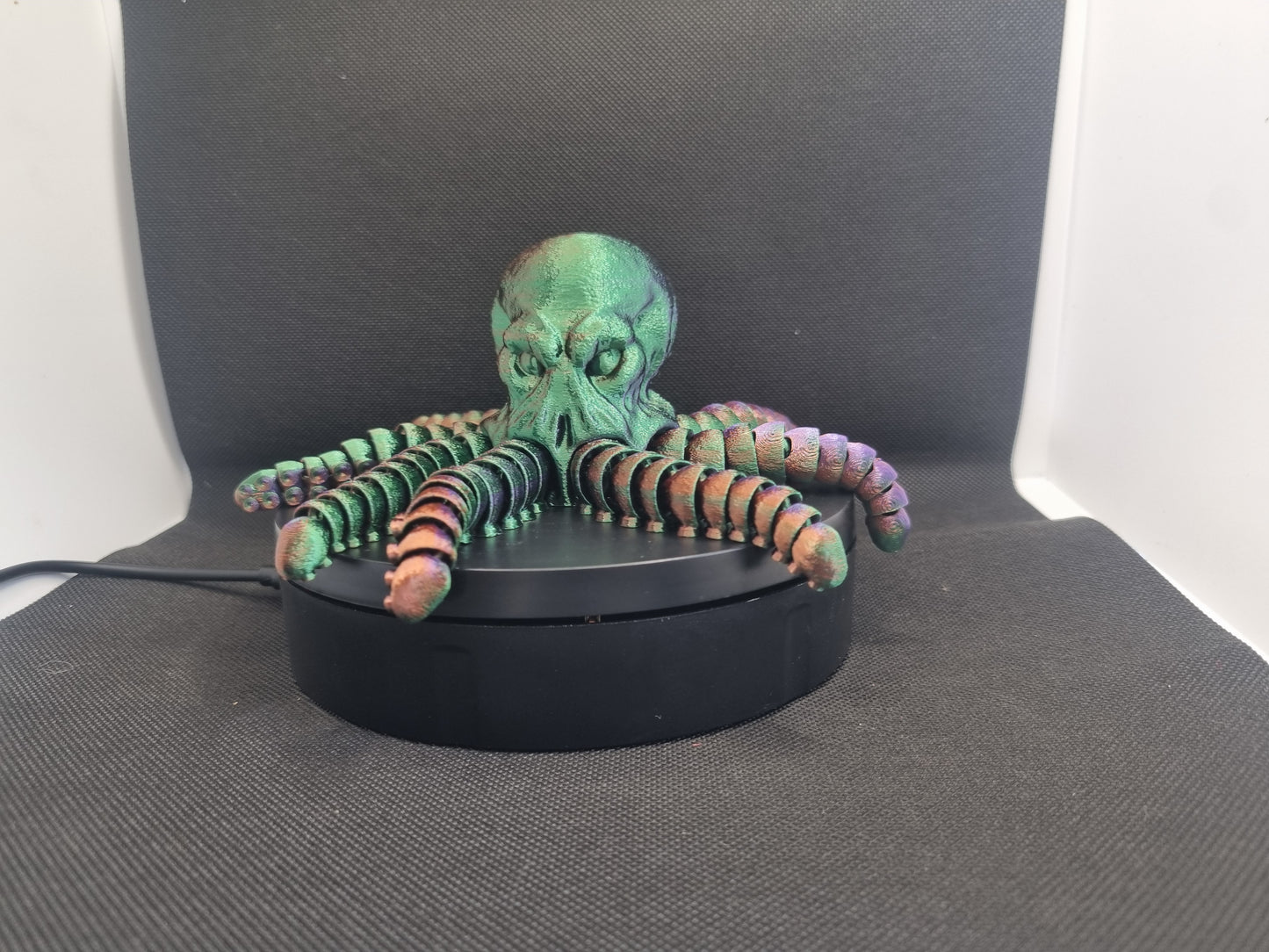 🐙 Custom 3D Printed Octopus Skull Sculpture – Unique Desk & Display Piece