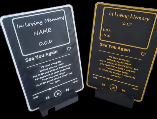 ❤️ Fully Customisable Memorial & Keepsake Plaque ❤️