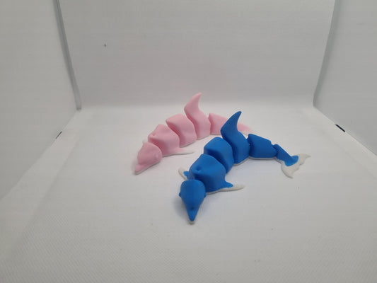 Custom 3D Printed Flexible Dolphin Model – Ocean Display & Collectible