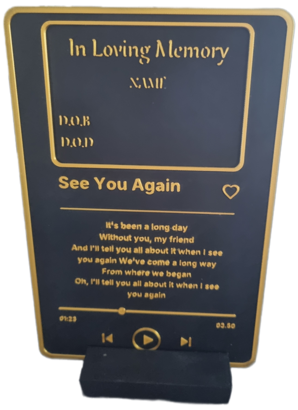 ❤️ Fully Customisable Memorial & Keepsake Plaque ❤️