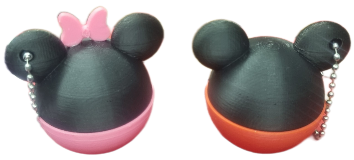 Mickey Minnie keychain