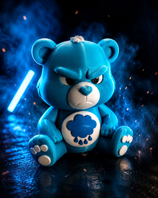 Grumpy Blue Bear